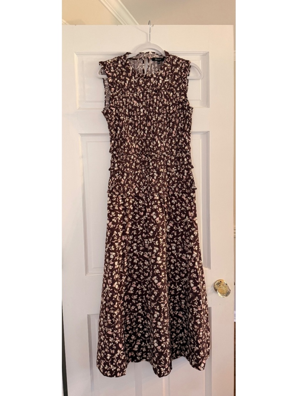 Madewell brown floral Maxi